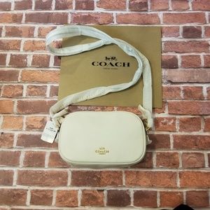 COACH Isla chain crossbody bag - white